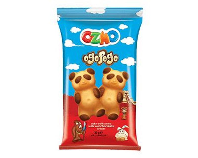 Кекс OZMO Ogopogo с какао и шоколадным кремом 30 гр., флоу-пак
