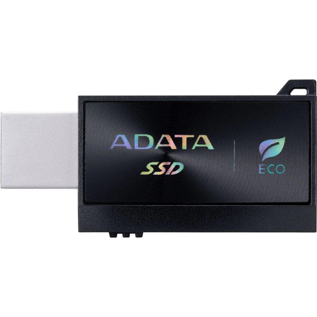 512ГБ Внешний диск SSD Adata SC730, USB 3.2 Gen 2, запись - 600МБ/с, чтение - 600МБ/с, черный [sc730-512g-cacti]