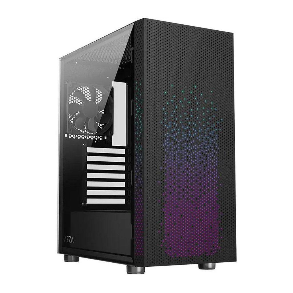 Корпус ATX AZZA Celesta F, Midi-Tower, без БП, черный [csaz-340f celesta]