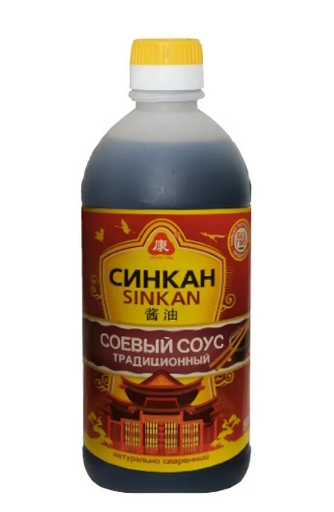 Соус соевый Цин-Каз Sinkan традиционный 500 мл., ПЭТ