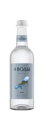 Вода газированная 4 воды виноград 375 мл., стекло