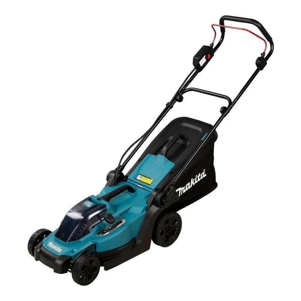 Газонокосилка аккумуляторная Makita DLM330RT, 33см, несамоходная, 5Ач, с ЗУ