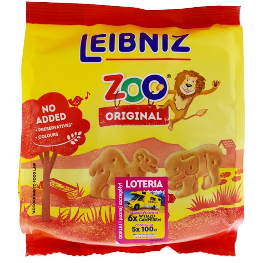Печенье Leibniz ZOO Оригинал 100 гр., флоу-пак