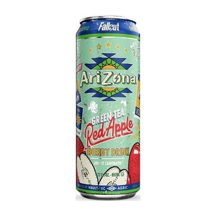Напиток энергетический Arizona Fallout красное яблоко зеленый чай 444 мл., ж/б