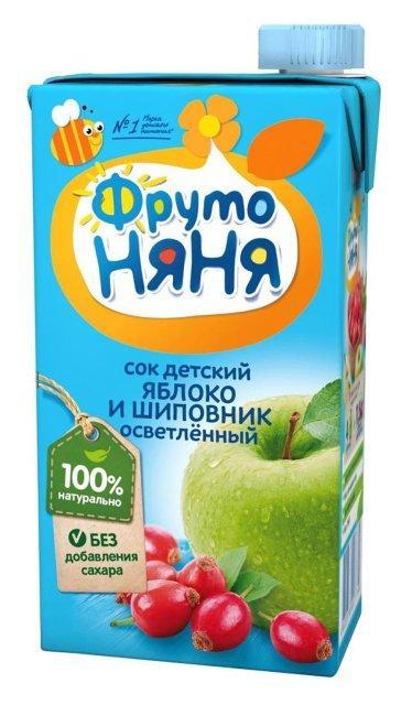 Сок Фруто Няня яблоко и шиповник 500 мл., тетра-пак