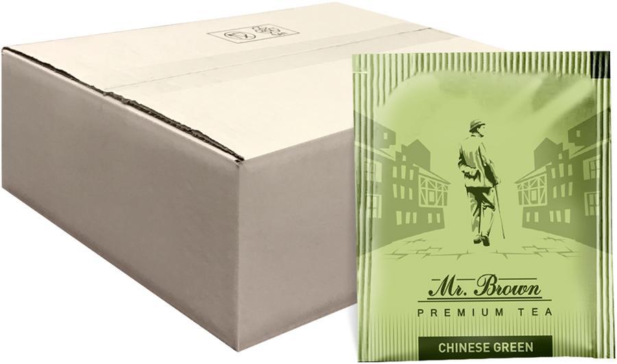 Чай Mr.Brown зеленый китайский, 300 пакетов, 650 гр., картон