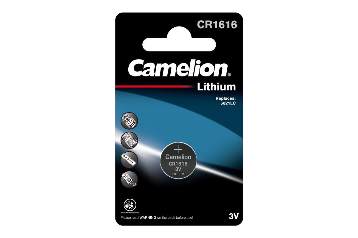 Батарейка Camelion литиевая CR1616 BL-1 3V 1шт