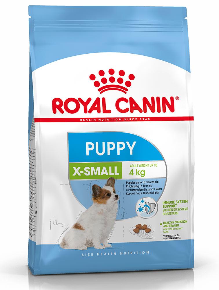 Корм Royal Canin X-Small Puppy сухой для щенков, 1,5 кг., пакет