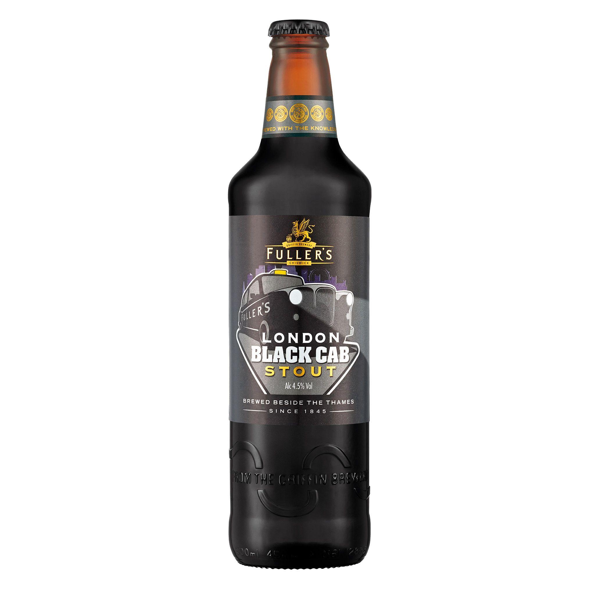 Пиво London Black Cab Stout темное 4,5% Fuller's Великобритания 500 мл., стекло
