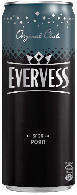 Напиток газированный Evervess Блэк Роял 330 мл., ж/б