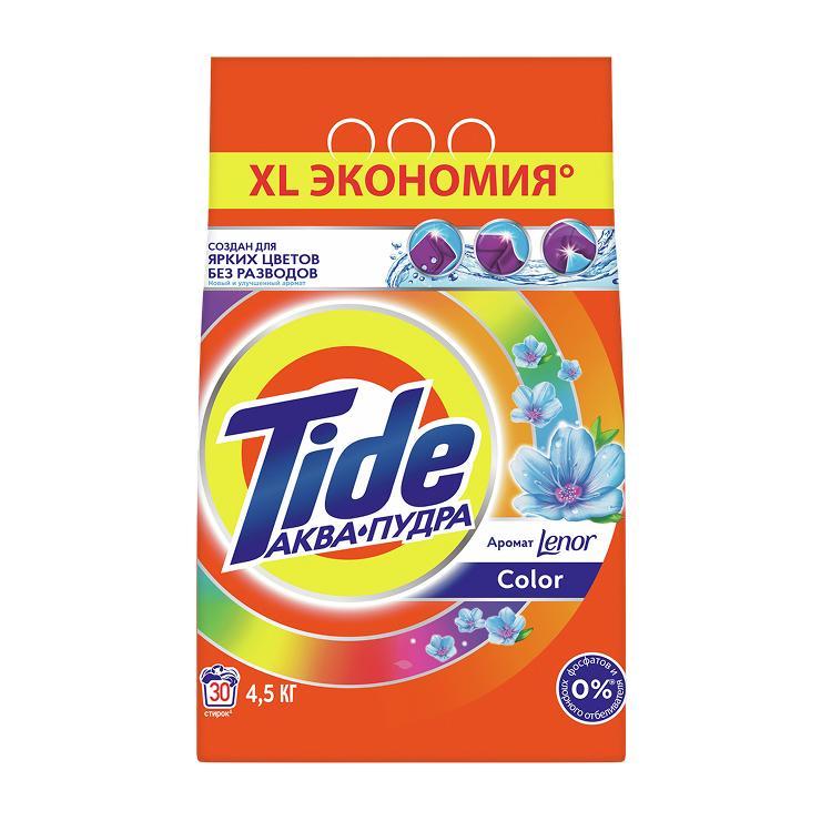 Порошок стиральный Tide Lenor Сolor автомат 4,5 кг., мешок