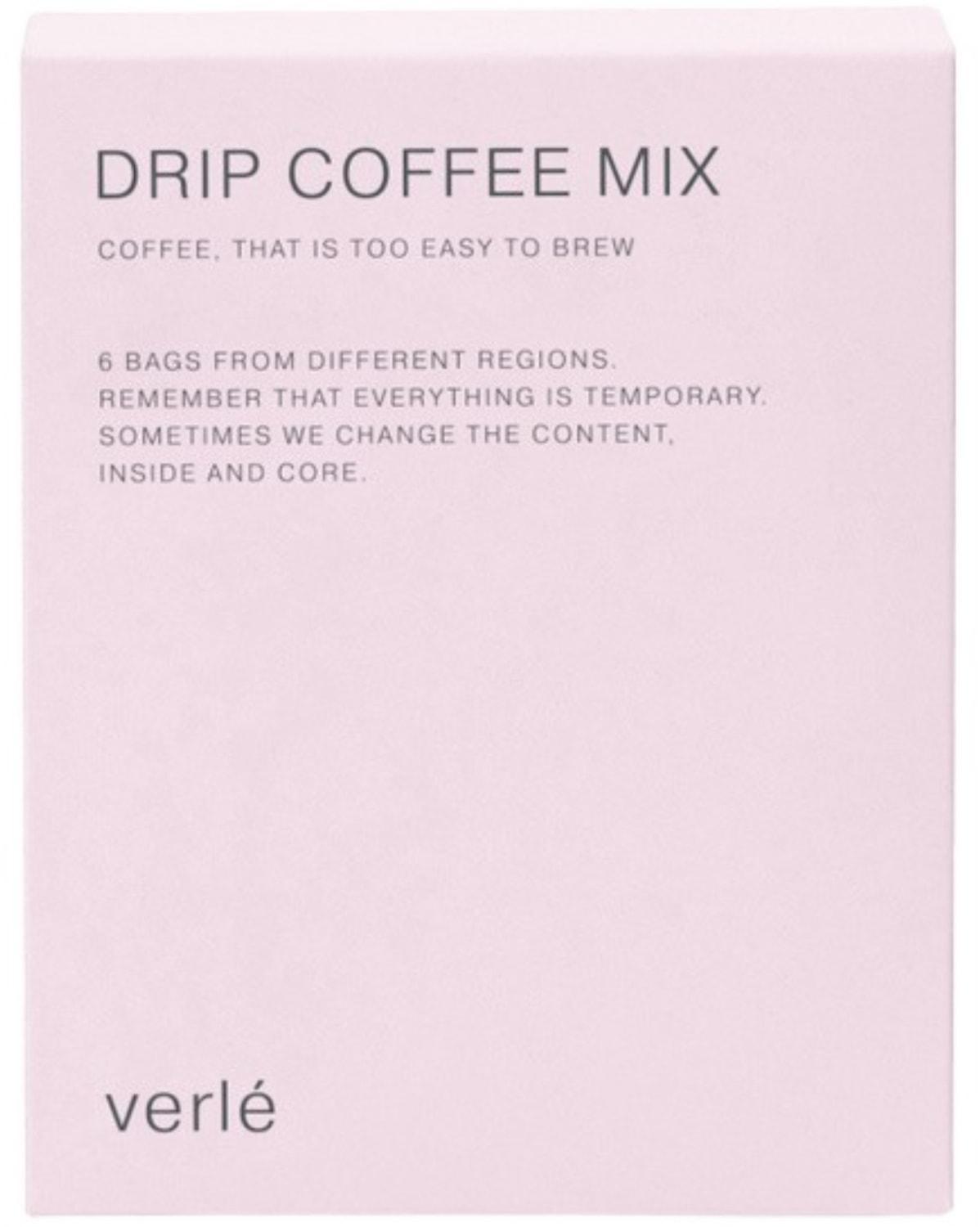 Кофе Verle Drip Coffee Mix натуральный жареный молотый 66 гр., картон