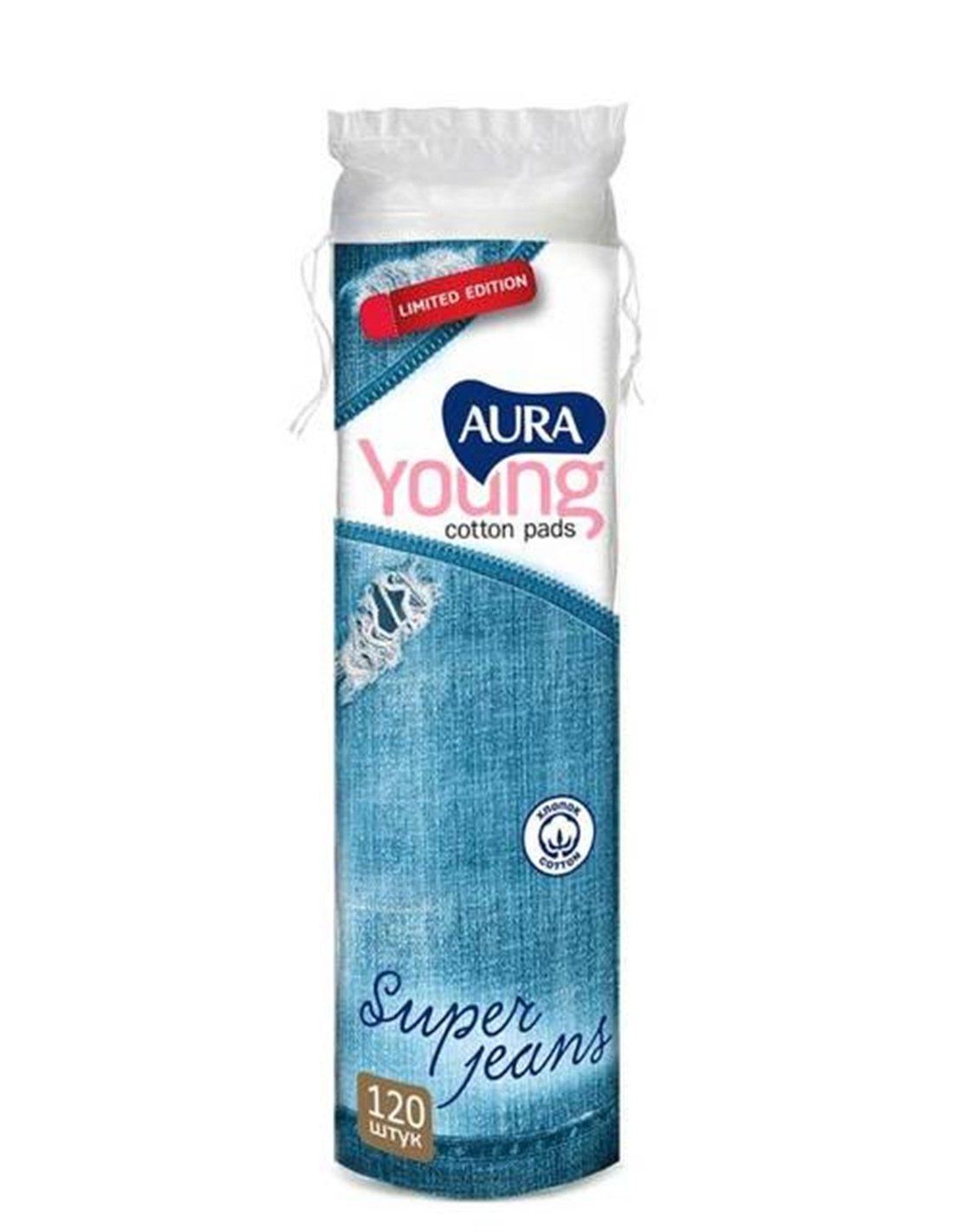 Ватные диски Aura Beauty Young Cotton Pads 120 шт.