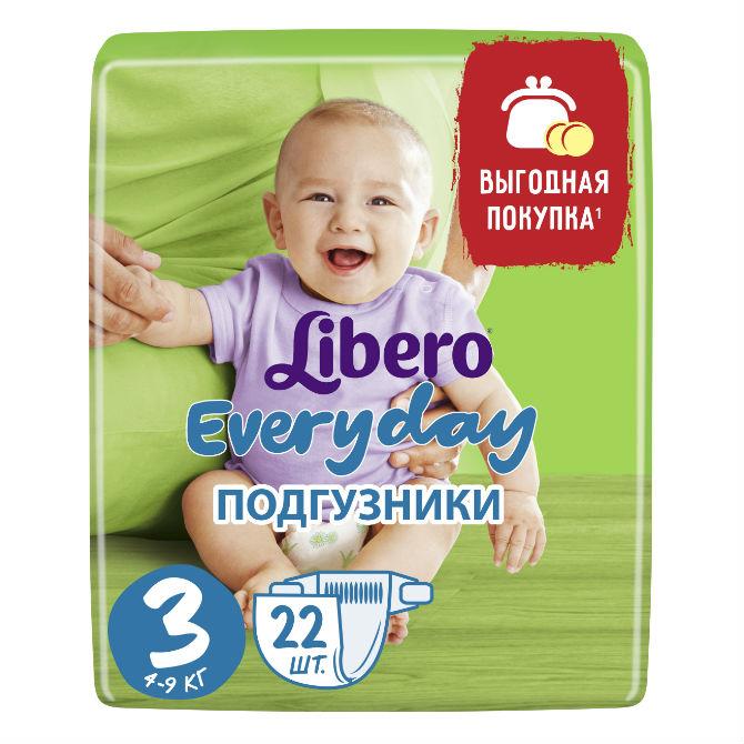 Подгузники Libero Every Day 3 4-9кг 22шт