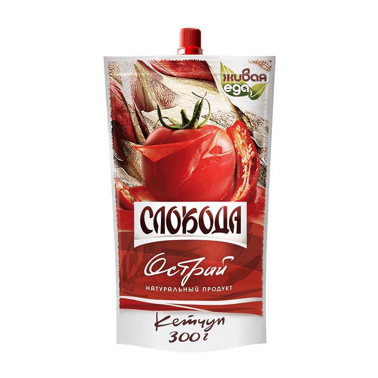 Кетчуп Слобода Острый 300 гр., дой-пак