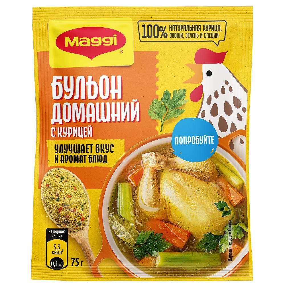 Бульон Maggi куриный домашний 75 гр., саше