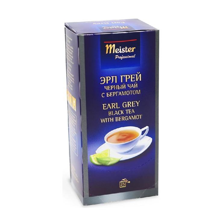 Чай Meister Professional черный ароматизированный эрл грей 25 пак. 52,5 гр., картон