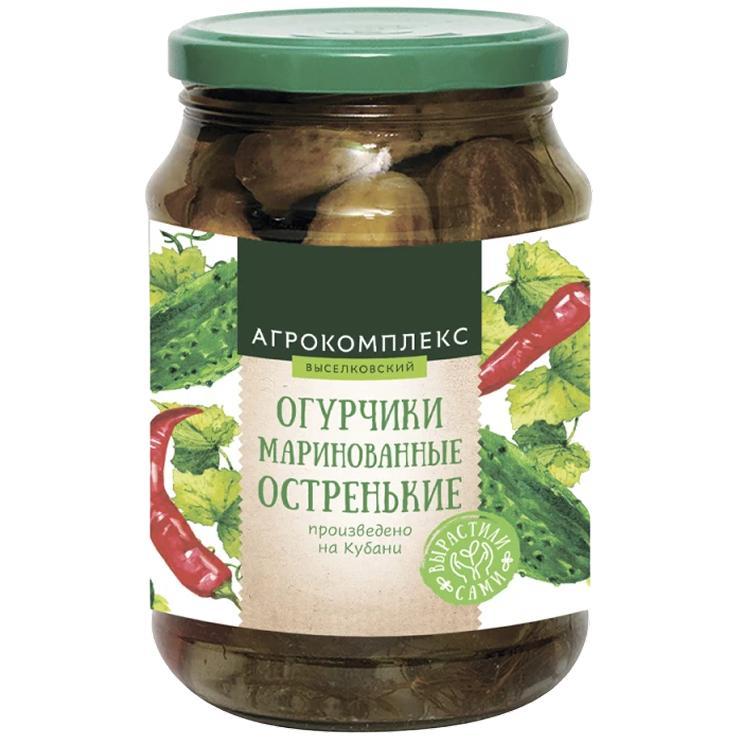 Агрокомплекс Огурчики маринованные ст/б 720гр 1шт (6)