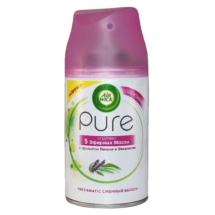 Освежитель воздуха Air Wick Pure Пачули и эвкалипт сменный баллон 250 мл.