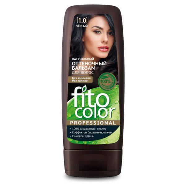 Бальзам для волос Fito Color Professional оттеночный черный 140 мл., флакон