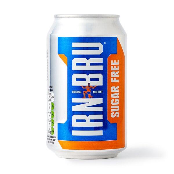 Напиток газированный IRN BRU sugar free Великобритания 330 мл., ж/б