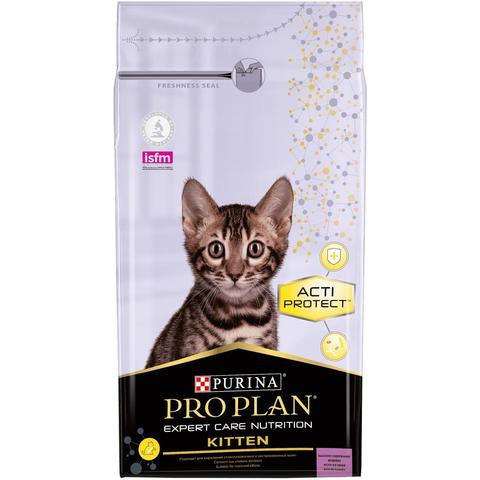 Корм для котят Pro Plan Kitten ActiProtect в период роста индейка 1,5 кг., пакет