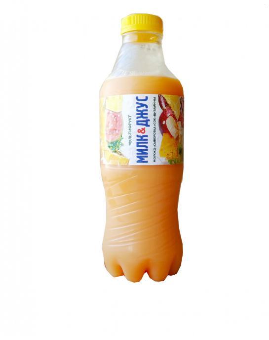 Коктейль молочно соковый бзмж, Милк&Джус, 930 гр., пластиковая бутылка