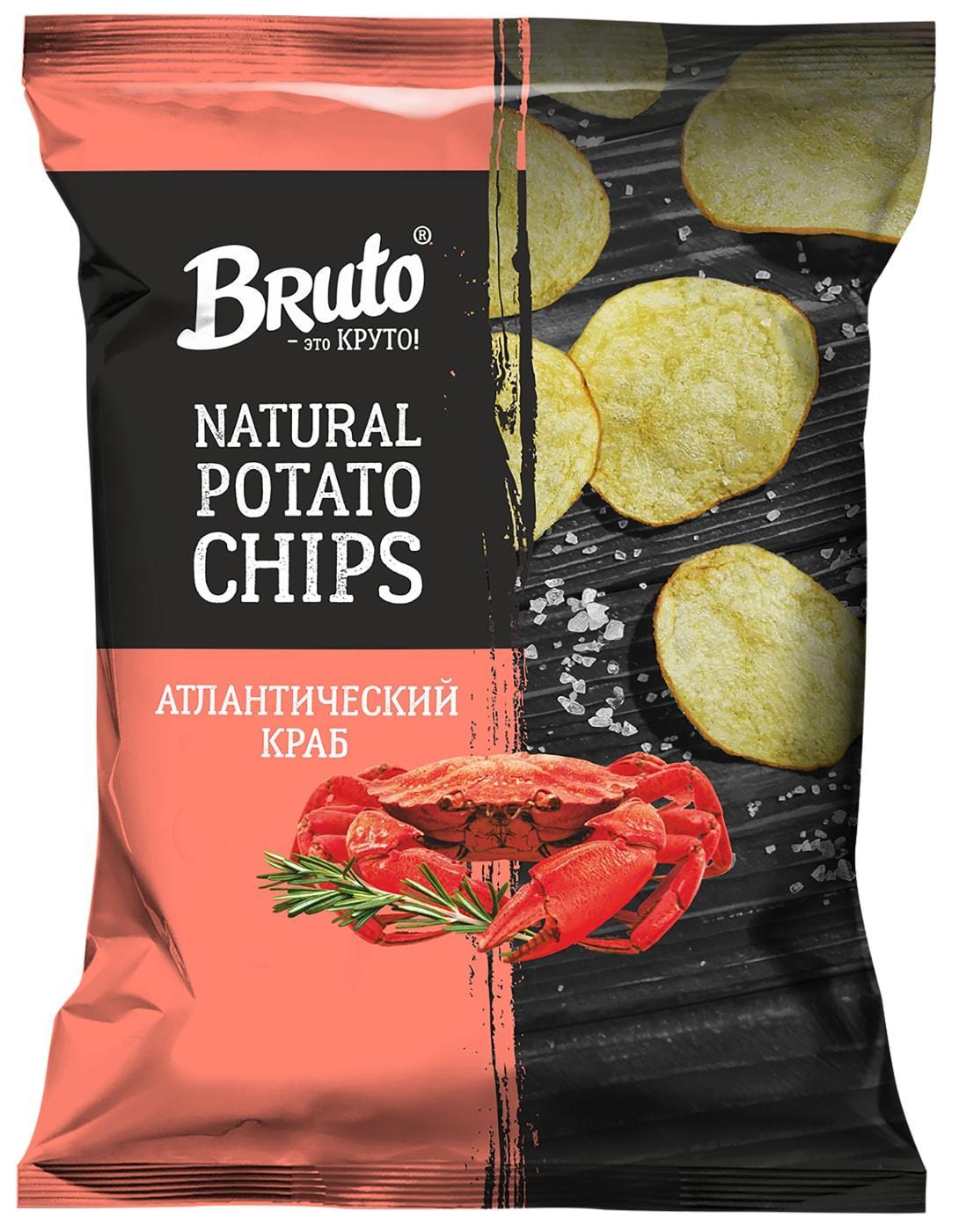 Картошечка Bruto Атлантический краб 120 гр., флоу-пак