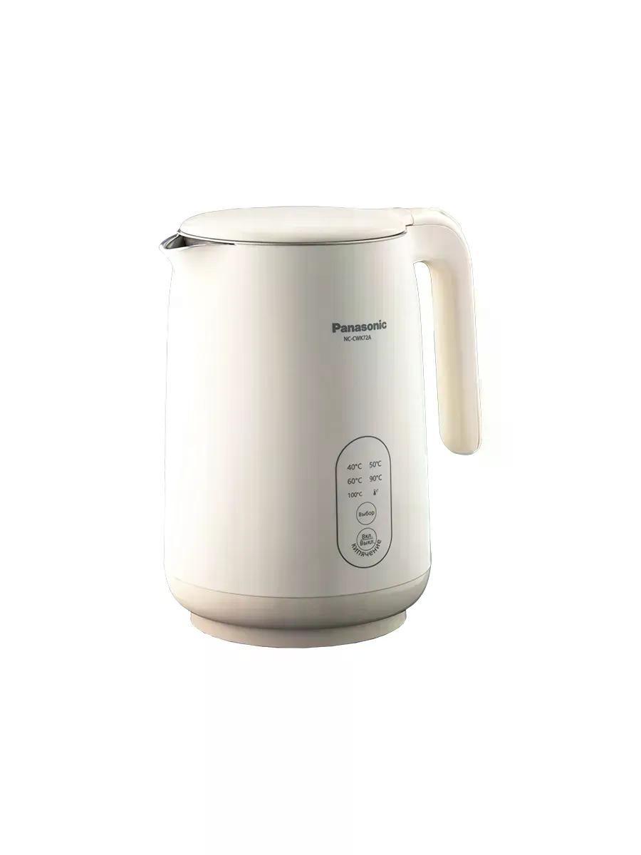 Чайник Panasonic электрический NC-CWK72A 1.5л 1500Вт бежевый металл