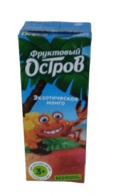 Напиток Фруктовый остров Экзотическое манго для детского питания старше 3х лет 200 мл., тетра-пак