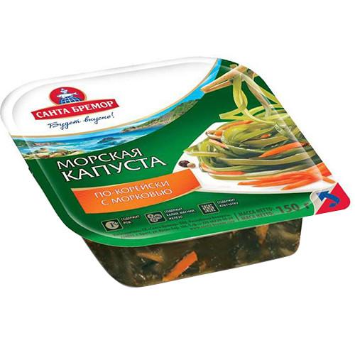 Капуста морская Санта Бремор по - корейски с морковью 150 гр., вакуум