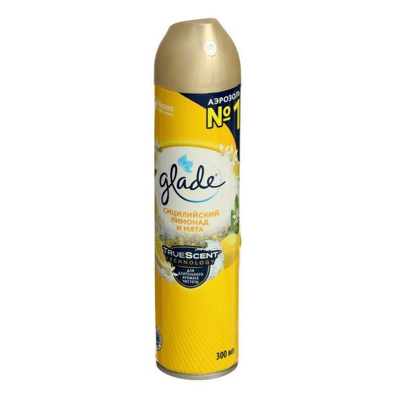 Освежитель воздуха Glade Сицилийский лимонад и мята 300 мл., баллон