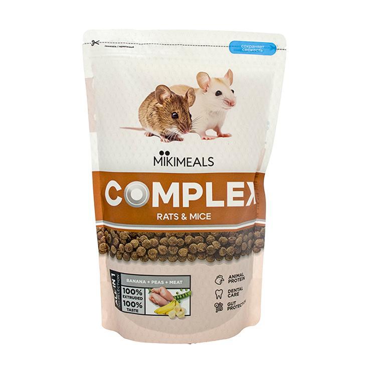 Корм для крыс и мышей MIKIMEALS complex 500 гр., дой-пак
