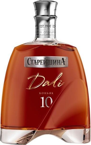 Коньяк российский Старейшина Дали КС старый 10 лет 40% Россия 500 мл., стекло