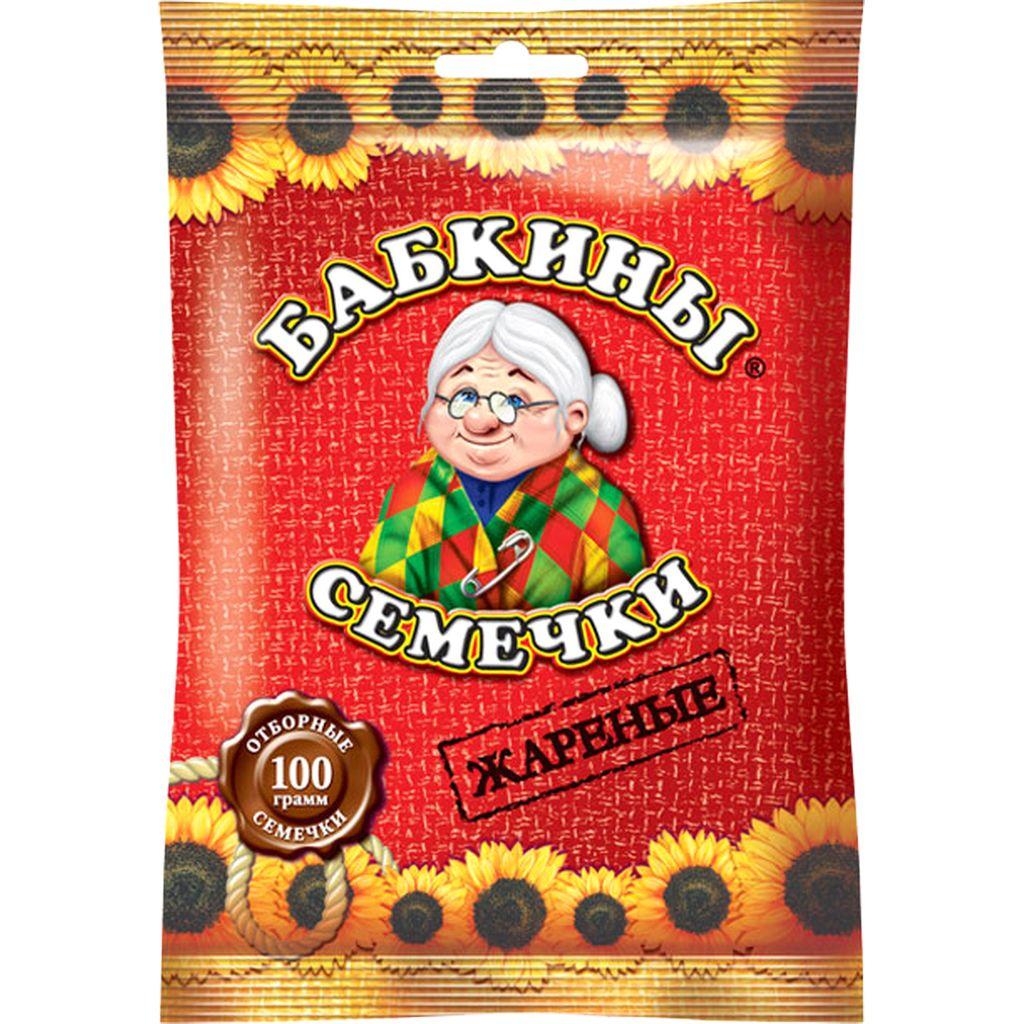 Семечки Бабкины семечки подсолнечные жареные, 100 гр., флоу-пак