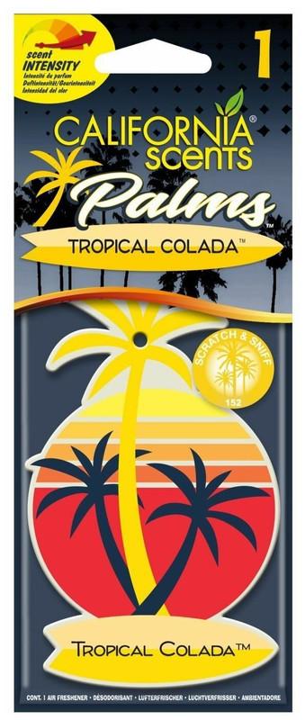 Ароматизатор пропитанный California Scents palms тропический коктейль, картон
