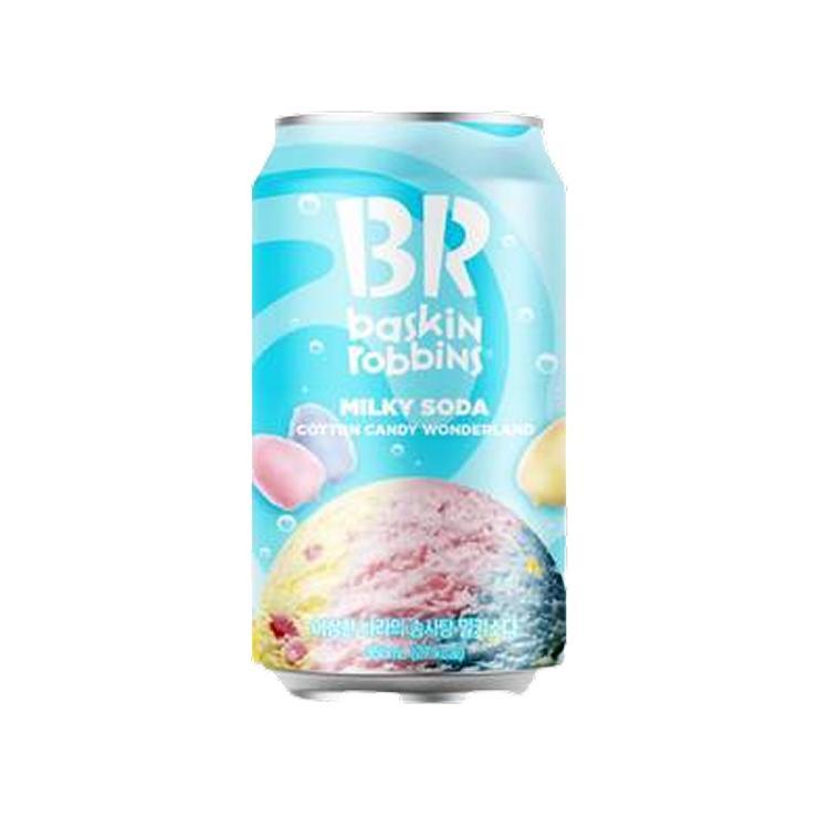 Напиток газированный Baskin Robbins Cotton Candy Южная Корея 350 мл., ж/б