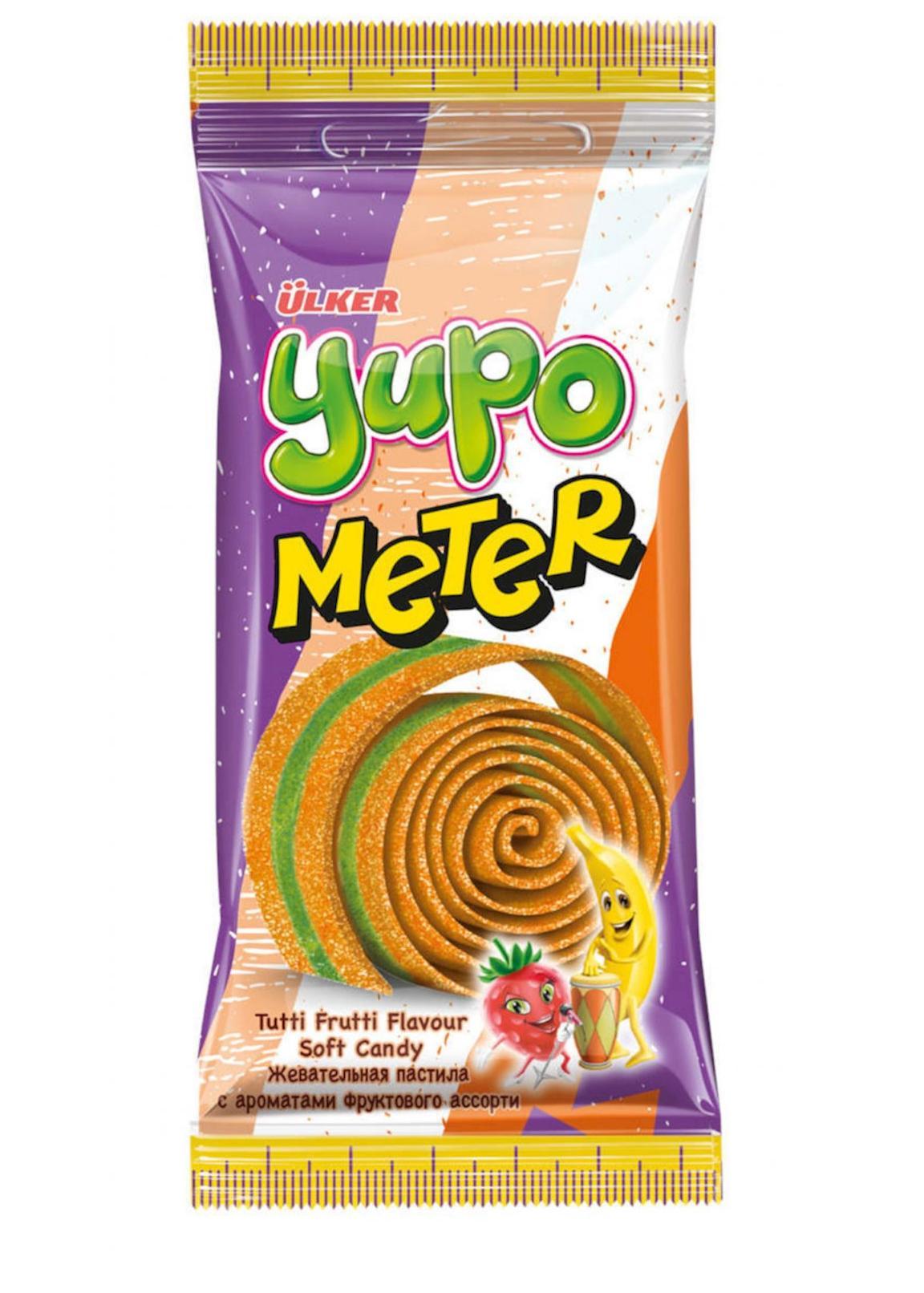 Жевательная пастила Ulker yupo meter Тутти-фрутти 50 гр., флоу-пак