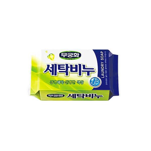 Мыло Mukunghwa, Laundry soap для стирки и кипячения Хозяйственное Универсальное, 230 гр., пластиковая упаковка