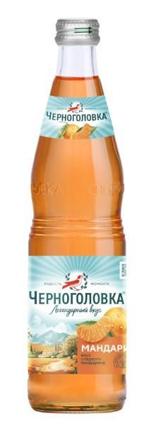 Напиток газированный Черноголовка мандарин Россия 500 мл., стекло
