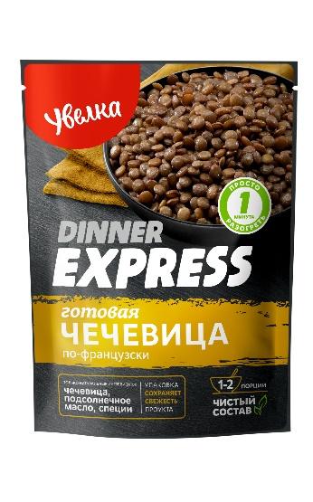 Чечевица Увелка готовая по Французски, 250 гр, дой-пак