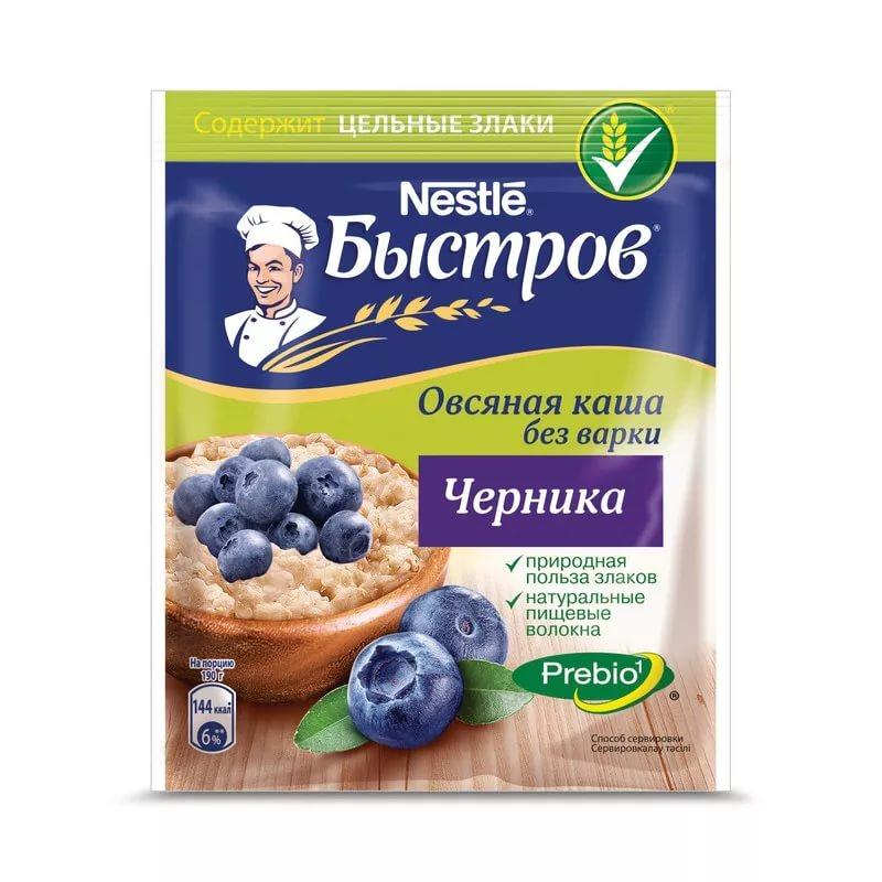 Каша Nestle Быстров с черникой