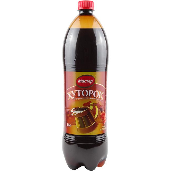 Квас Мастер хлебный Хуторок, 1,5 л., ПЭТ