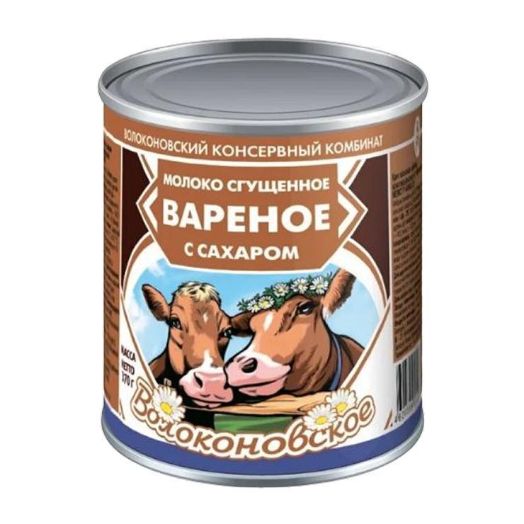 Молоко сгущенное Волоконовское вареное с сахаром 8,5% 370 гр., ж/б