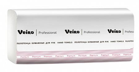 Полотенца Veiro, Professional Home бумажные для рук, Z-сложение, 2-х слойные, 240*216 мм., 120 л., пакет