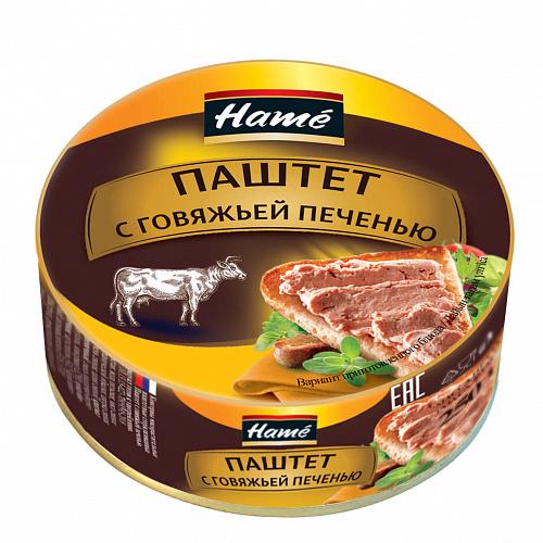 Паштет Hame из говяжьей печени 250 гр., ж/б