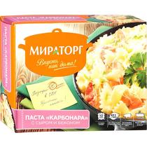 Готовое блюдо Мираторг Паста Карбонара с сыром и беконом 350 гр., картон