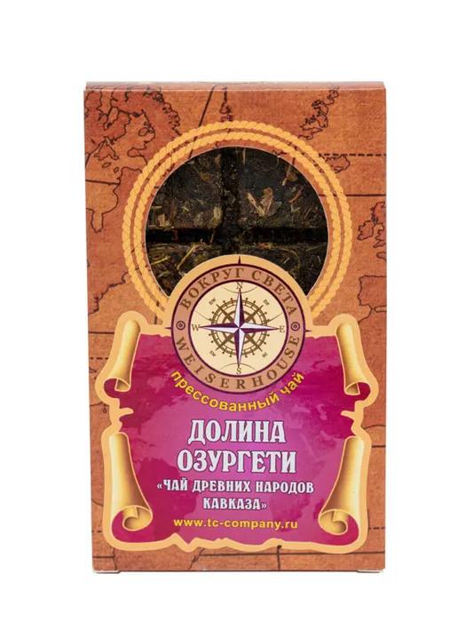 Чай зеленый Weiserhouse Долина Озургети Чай древних народов Кавказа прессованный 75 гр., картон