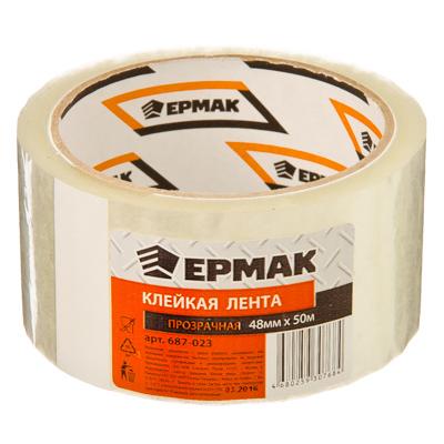 Клейкая лента Ермак Прозрачная 48мм. 50м.