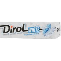 Жевательная резинка Dirol White перечная мята 13.6 гр., обертка